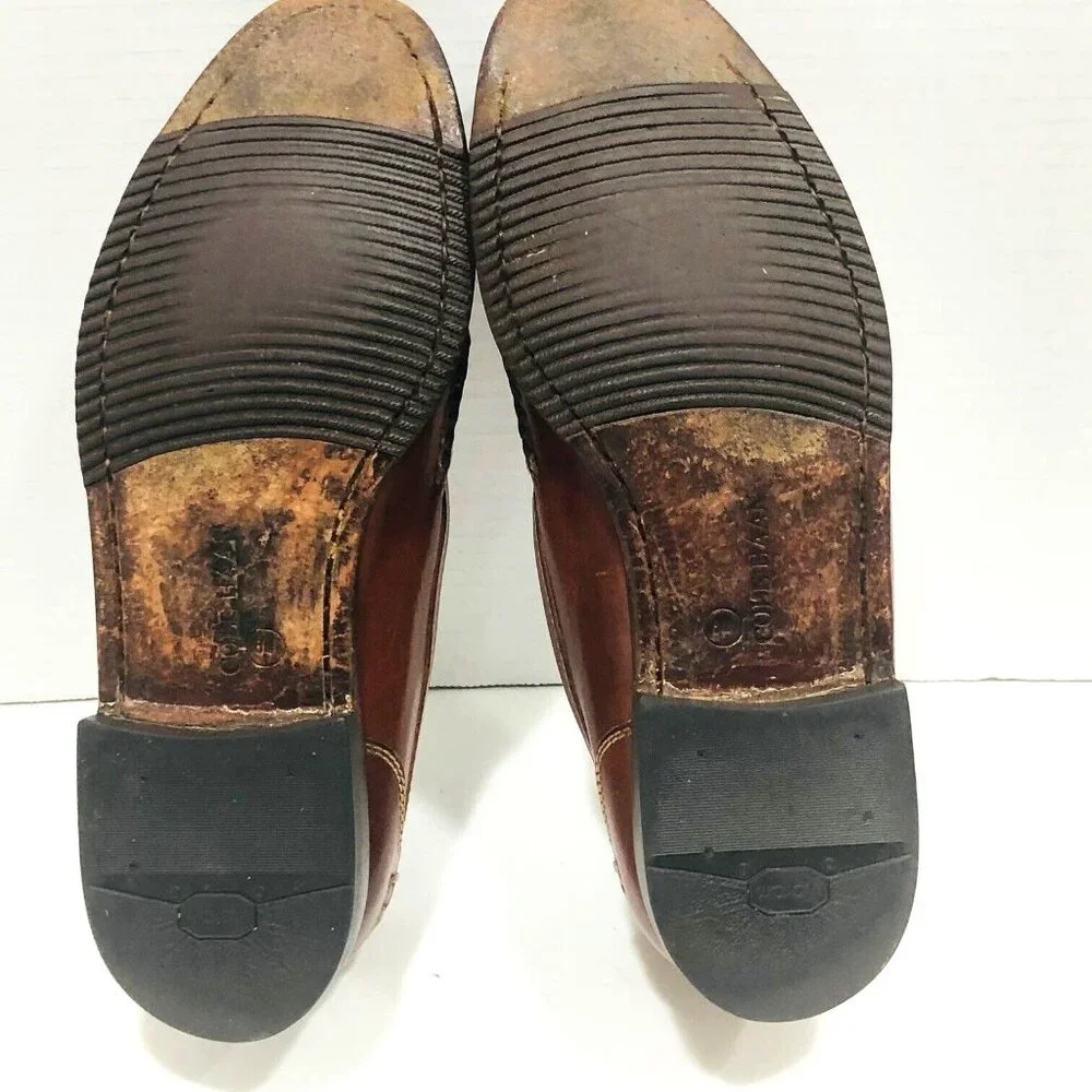 Cole Haan Mens‎ Penny Loafer Shoes Country Pinch Preppy Office Cognac Slip-On 8M